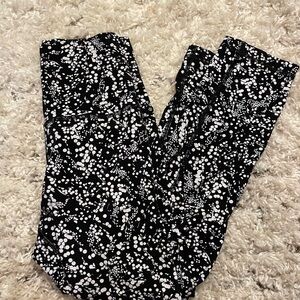 Spotted Black and White LuluLemon Leggings